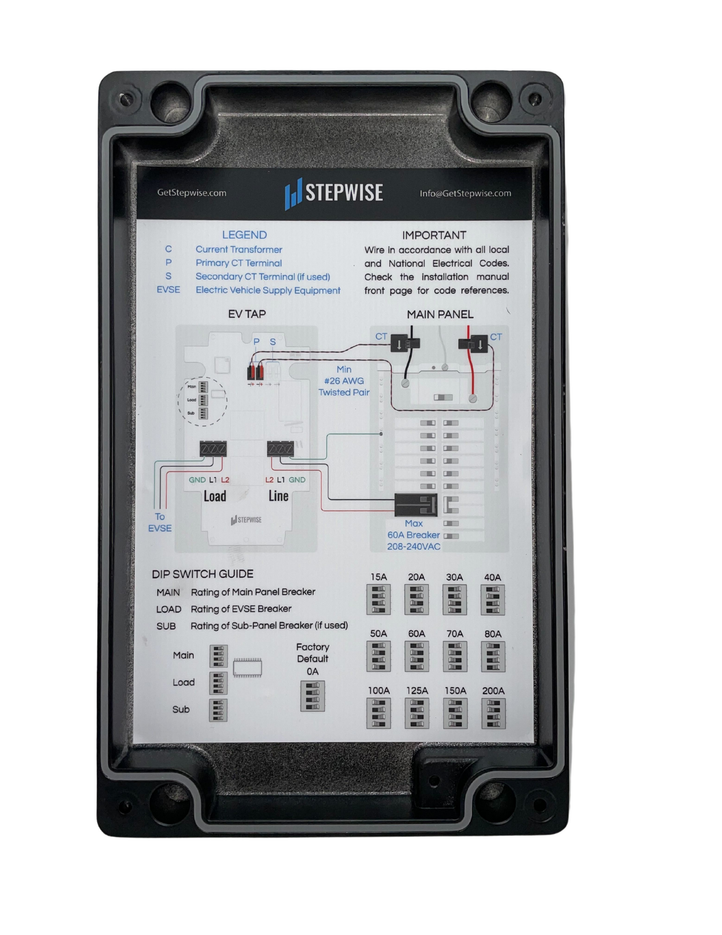 Stepwise Tap™ - Load Manager. Indoor/Outdoor Rated